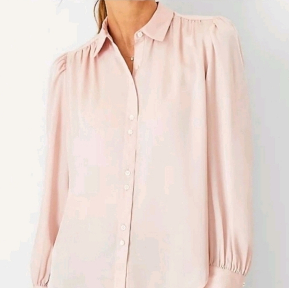 Ann Taylor Pink Blouse